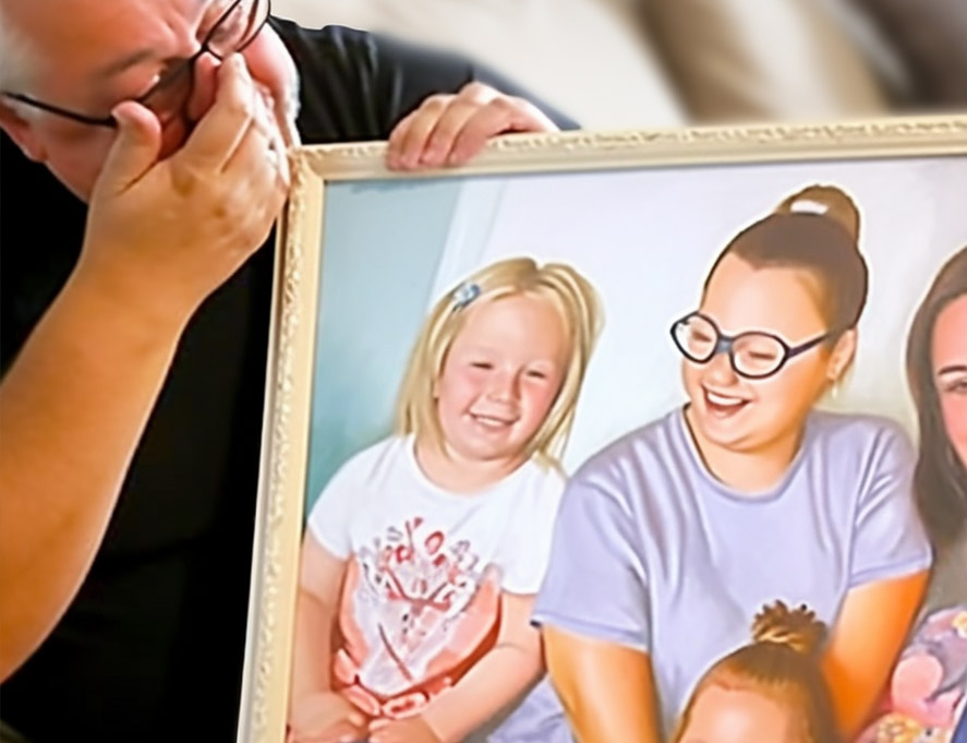 Überraschen Sie Ihre Familie mit einem maßgefertigten Gemälde